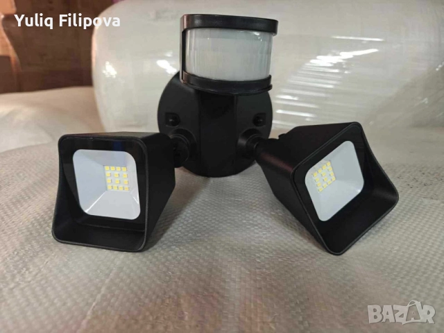 24W LED лампа с датчик за движение – 2000 lm и IP защита за всякакви условия, снимка 2 - Лед осветление - 51778578
