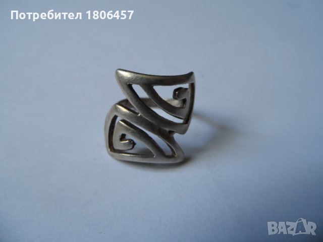 сребърен пръстен Г, снимка 1 - Пръстени - 42046629