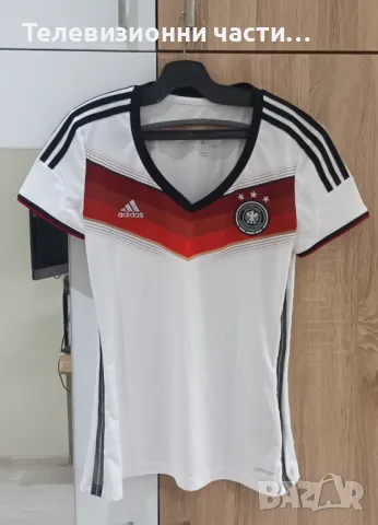 Оригинална женска дамска футболна тениска фланелка на Германия Germany сезон 2014/2015 G76478 Adidas
