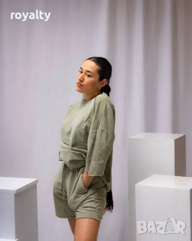 Зелен дамски комплект , снимка 3 - Комплекти - 49702992