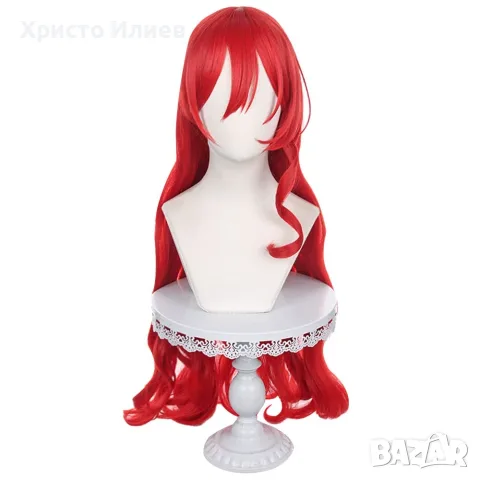 Перука за косплей Himeko Genshin Impact Navia с дълга коса 2 вида, снимка 7 - Аксесоари за коса - 55664818