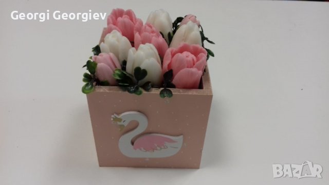 Подаръци от ароматен глицеринов сапун , снимка 10 - Изкуствени цветя - 39733731