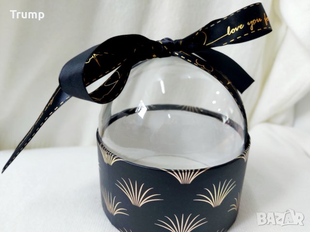 Красива кръгла кутия за подарък, цветя, снимка 3 - Други - 35705629