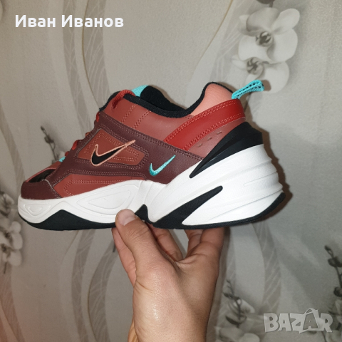 маратонки  Nike M2K Tekno Mahogany Mink/Black/Burnt Orange номер 41, снимка 14 - Маратонки - 40781172