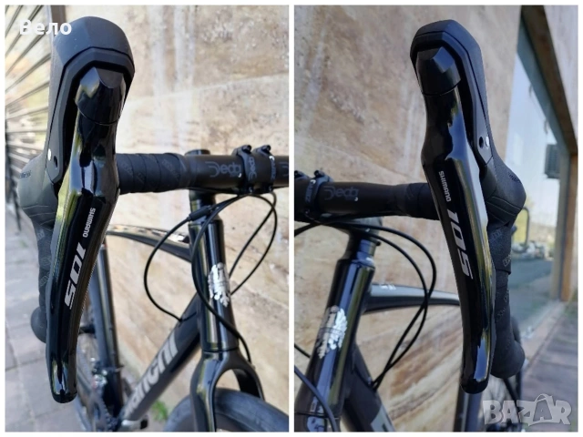 Шосеен велосипед Bianchi Via Nirone 7 * 105 * 57 см , снимка 3 - Велосипеди - 53385479