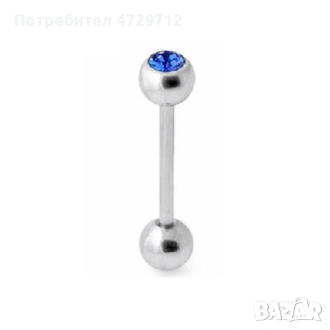 Обици на езика с цирконий, снимка 11 - Друго оборудване - 53412910