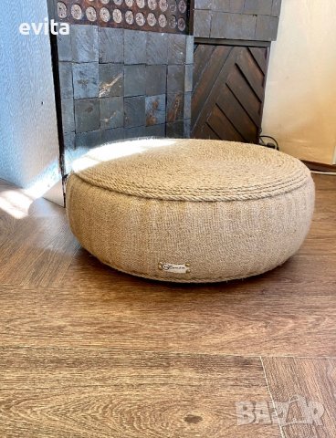  Табуретка ръчна изработка, естествени материали! , снимка 6 - Дивани и мека мебел - 33835741