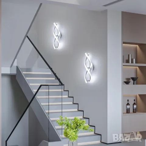 LED Стенна лампа 16W Студена бяла светлина 6500K, снимка 2 - Лампи за стена - 47963789