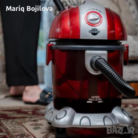 Прахосмукачка с воден филтър Voltz, 1200W-1400W, 15л., Червена, снимка 3 - Прахосмукачки - 53218768