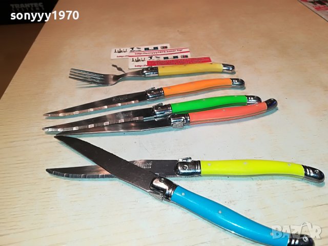 LAGUIOLE-ВНОС FRANCE-5 НОЖА И ВИЛИЦА 1111221022, снимка 4 - Колекции - 38633729