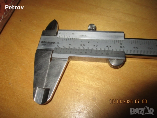 Mitutoyo - MADE IN JAPAN - ORIGINAL Mitutoyo - Японски ПРОФЕСИОНАЛЕН - ПРЕЦИЗЕН Шублер 0 - 150 mm !!, снимка 2 - Шублери - 52260363
