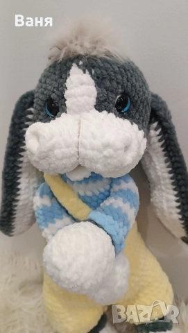 Плетено магаренце на една кука, снимка 9 - Плюшени играчки - 51762677