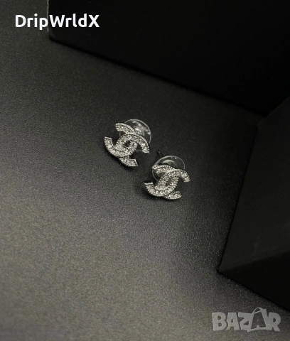 Chanel CC Дамски Обеци Пълен Комплект Чисто Нови, снимка 4 - Обеци - 53289118