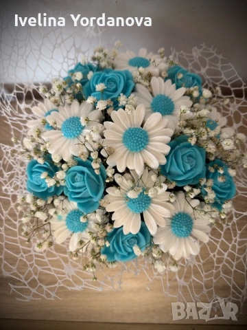 Букет от сапунени цветя