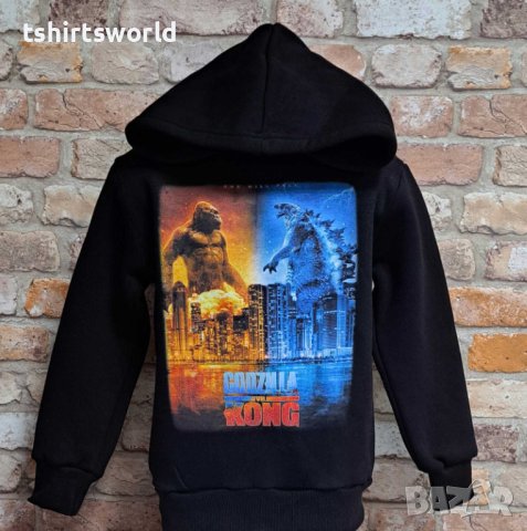 Нов детски суичър с дигитален печат Годзила срещу Конг (Godzilla vs. Kong), снимка 5 - Детски анцузи и суичери - 42740643