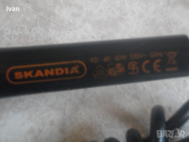 SKANDIA KD60-Оригинален Шведски 60 Ватов-Професионален Електрически Поялник-Бързозагряващ-ОТЛИЧЕН, снимка 5 - Поялници и запояване - 36171552