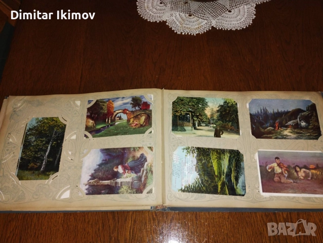 Антикварен албум с илюстровани картички, снимка 4 - Колекции - 51662800