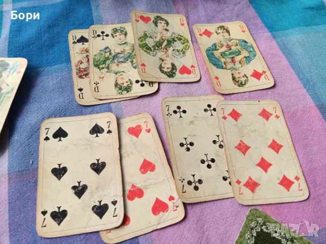 Стари карти Rokoko / 4, снимка 5 - Карти за игра - 49414385
