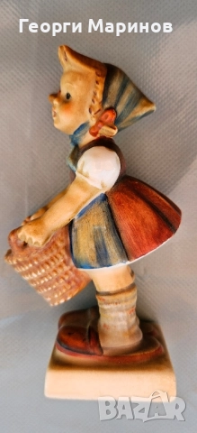 Goebel Hummel порцеланова фигура Little Helper, 73, 1973 г., снимка 4 - Колекции - 51542336