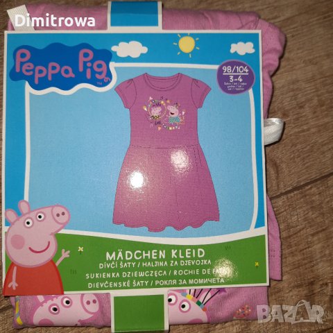 р-р 98/104см Peppa pig рокля р.к.р., снимка 3 - Детски рокли и поли - 44505570