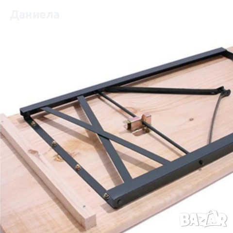 Сгъваем комплект градинска маса с 2 пейки - От чамово дърво, с отвор за чадър, снимка 11 - Градински мебели, декорация  - 53566614