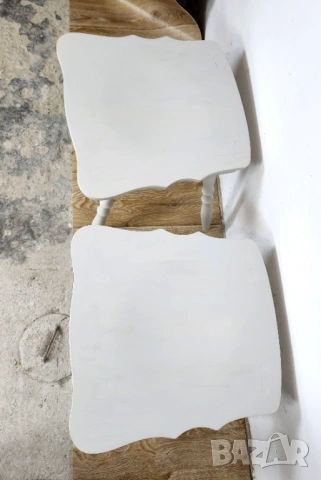 Комплект дървени табуретки , снимка 3 - Столове - 53659192