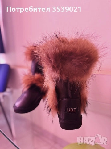Чисто нови ботуши от естествена кожа с естествен косъм , снимка 6 - Дамски ботуши - 52774467