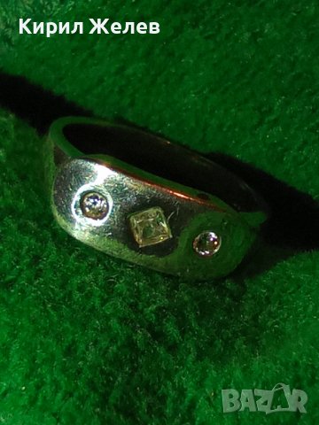 НЕЖЕН и СТИЛЕН с 3 ФАСЕТИРАНИ КАМЪКА ЦИРКОН СРЕБЪРЕН ПРЪСТЕН 925 ПРОБА СРЕБРО АРТ 11920, снимка 10 - Пръстени - 30395836