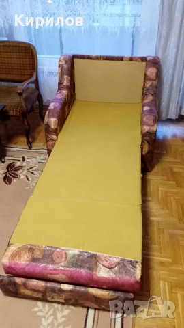 Разтегателен фотьойл 190/70 см, снимка 3 - Дивани и мека мебел - 53238038