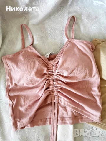 Сет 2 броя топ с връзки, снимка 4 - Корсети, бюстиета, топове - 50697545