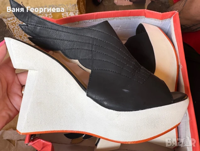 Сандали на платформа, снимка 4 - Дамски елегантни обувки - 50482225