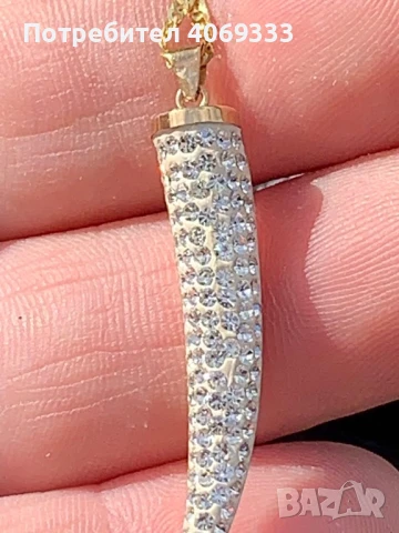 Златно колие с висулка 3.23гр 9к , снимка 4 - Колиета, медальони, синджири - 50833062