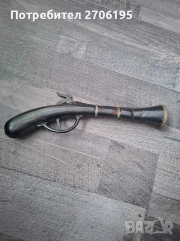 Руски метален пиратски пистолет-играчка, снимка 2 - Антикварни и старинни предмети - 53681475
