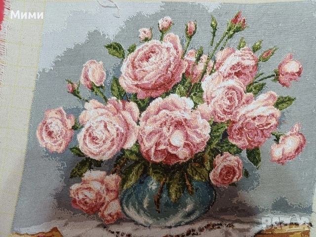 Гоблен " Нежни рози", снимка 2 - Гоблени - 53389973