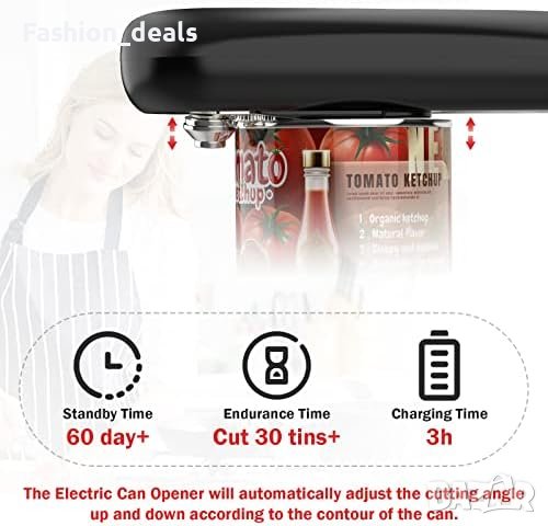 Нова Електрическа безжична отварачка за консерви Type-C, снимка 7 - Други стоки за дома - 41754053