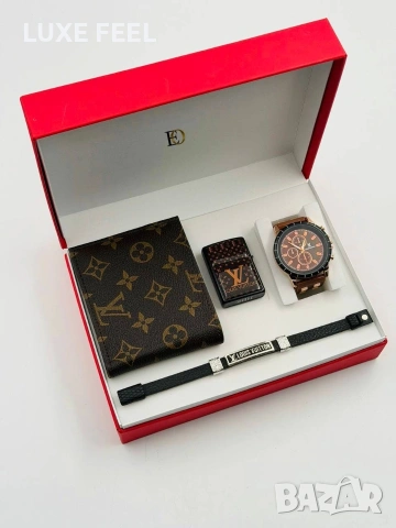 Louis Vuitton 💎Мъжки Памучни Комплекти , снимка 3 - Подаръци за мъже - 53360190