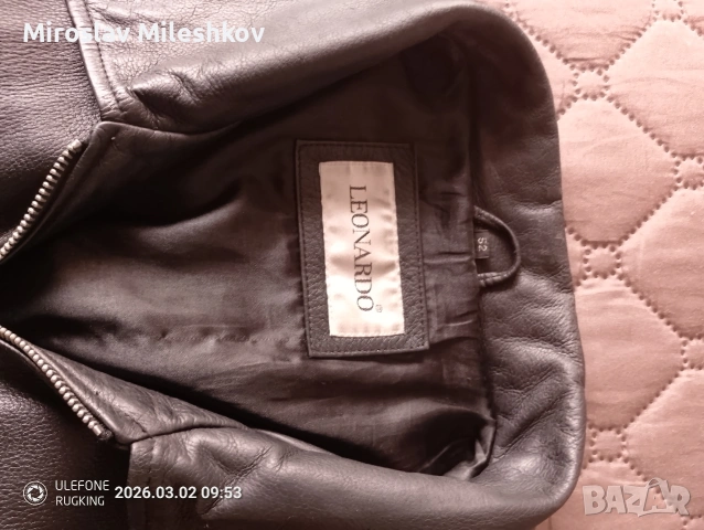 кожено яке, снимка 3 - Якета - 53673697