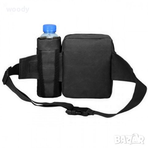 Тактическа чанта с колан ALPINE, Черен цвят, снимка 3 - Екипировка - 41717982
