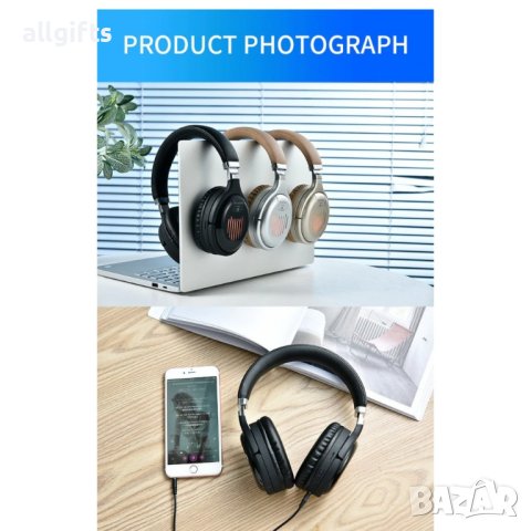 TM-061 Геймърски слушалки с Bluetooth Стерео и еквалайзер, снимка 7 - Bluetooth слушалки - 35799685