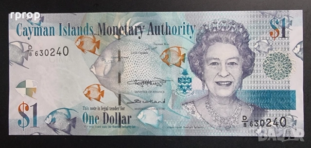 Кайманови острови.
1 долар.
2025 година.
UNC.