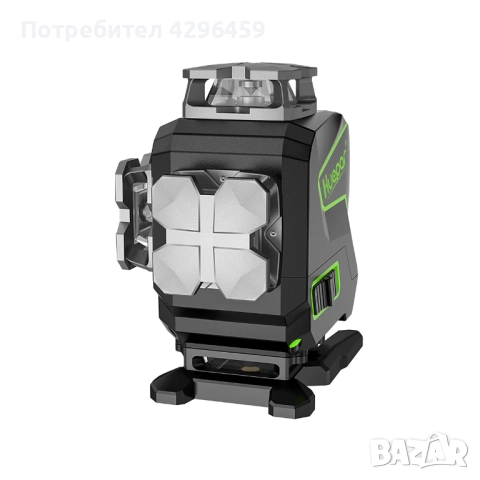 Лазерен нивелир Huepar S04CG, 16 зелени линии 4D, снимка 8 - Измервателни инструменти - 52159751