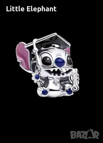 Сребърен елемент Пандора"Stitch Gradiation"/нов