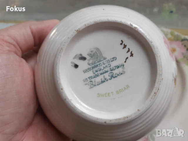 Стар английски порцелан с маркировка, снимка 5 - Антикварни и старинни предмети - 53371456