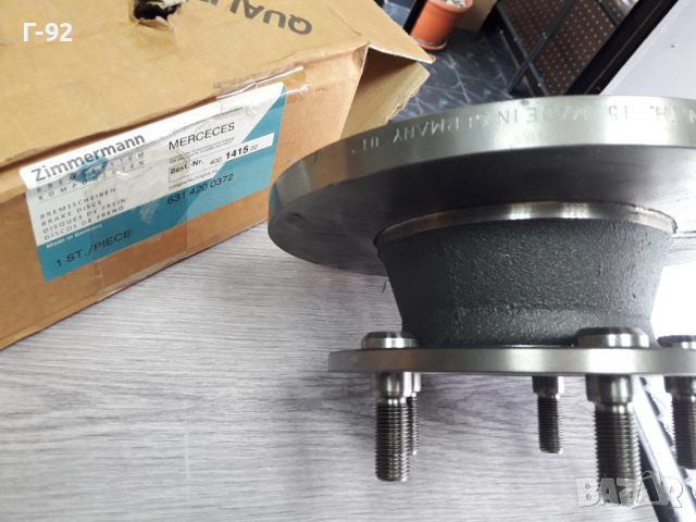 400.1415.00=A6314200372**NEU**ZIMMERMAN** MERCEDES-BENZ**СПИРАЧЕН ДИСК **ПРЕДЕН **