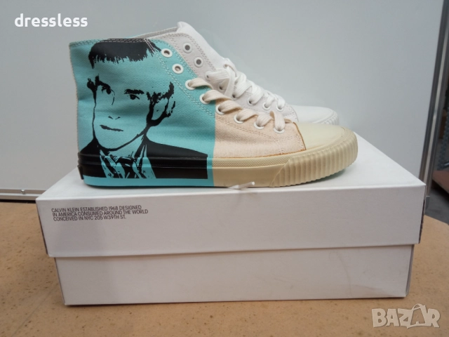 CALVIN KLEIN Andy Warhol Iconica Shoes White, снимка 4 - Кецове - 52622585