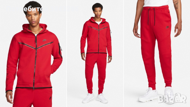 Мъжки червен екип Nike, снимка 2 - Спортни дрехи, екипи - 44561100