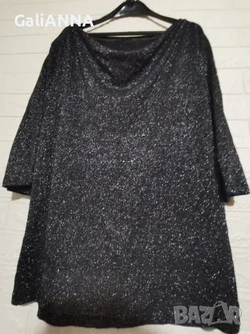 СТРАХОТНА СРЕБРИСТА ТУНИКА LAURA TORELLI 3XL