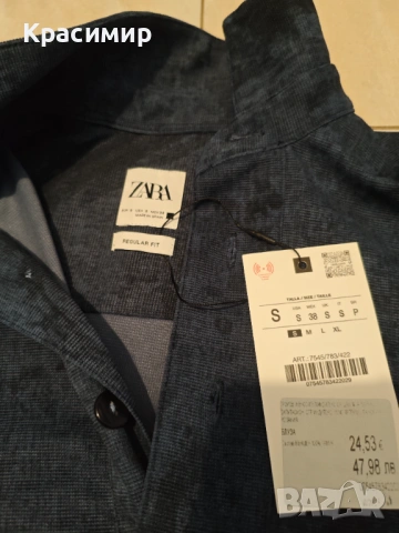 Поло блуза Zara (нова с етикет), снимка 3 - Тениски - 53584977