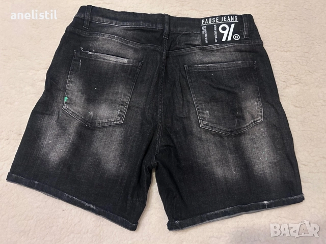 Мъжки дънкови къси панталони PAUSE Jeans Roney – размер 36, снимка 2 - Къси панталони - 55878907