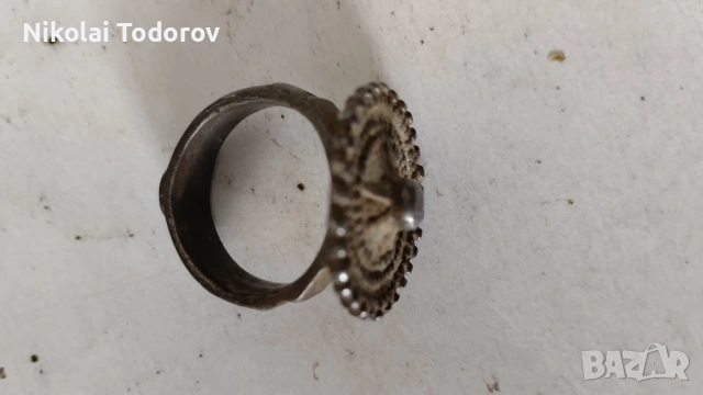 Чорбаджийски възрожденски пръстен, снимка 4 - Пръстени - 53861526